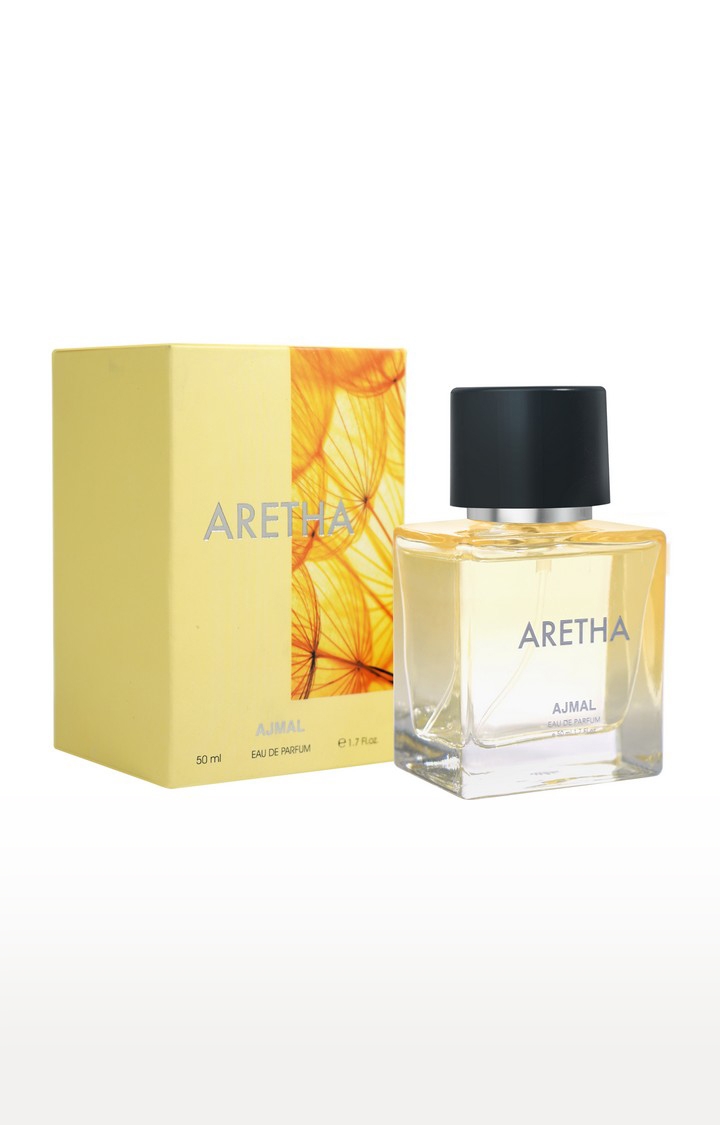 Ajmal Aretha Eau De Parfum Fruity Perfume 50ML Long Lasting Scent Spray Party Wear Gift For Women